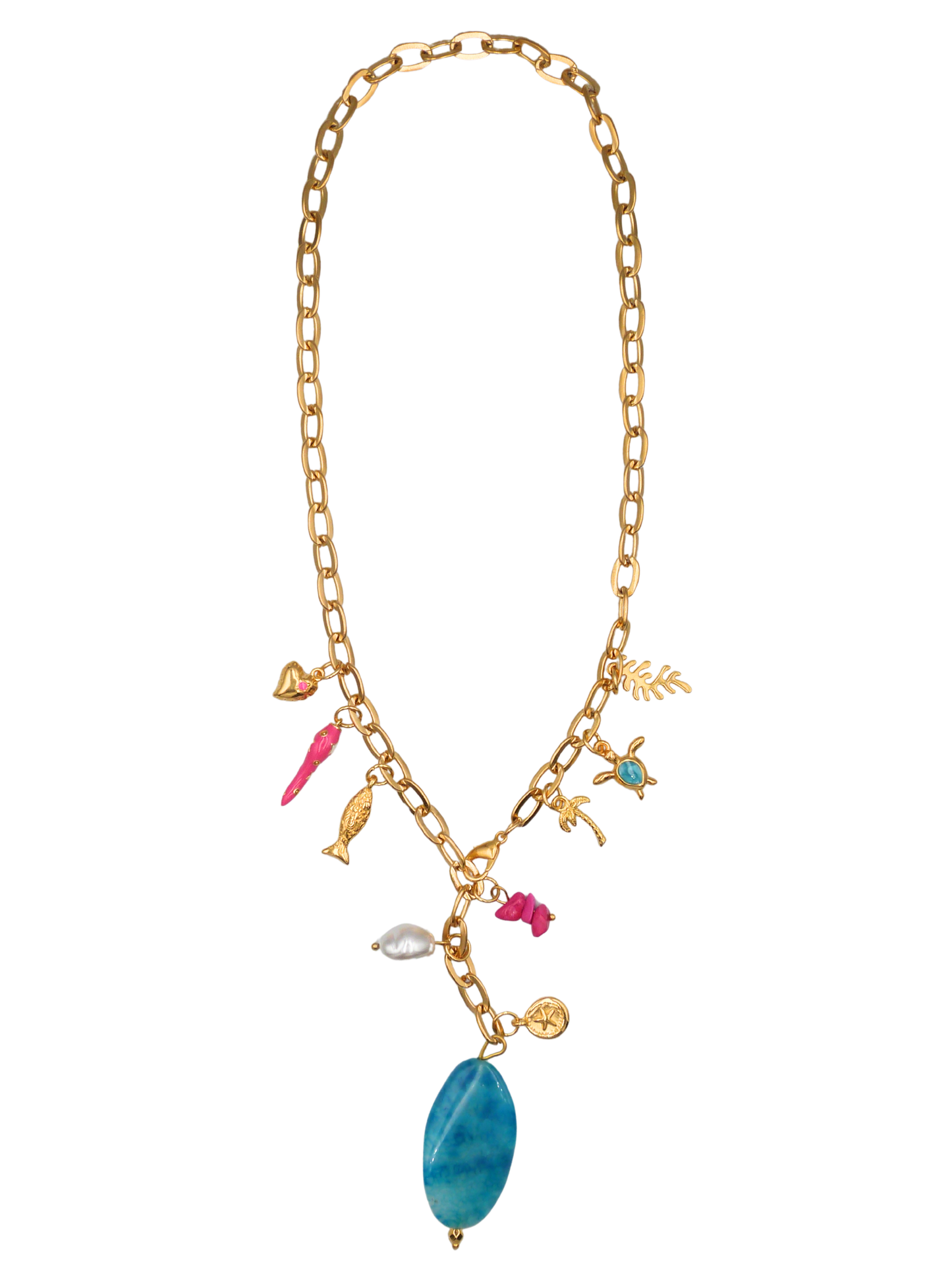 Cyaan Charm Necklace