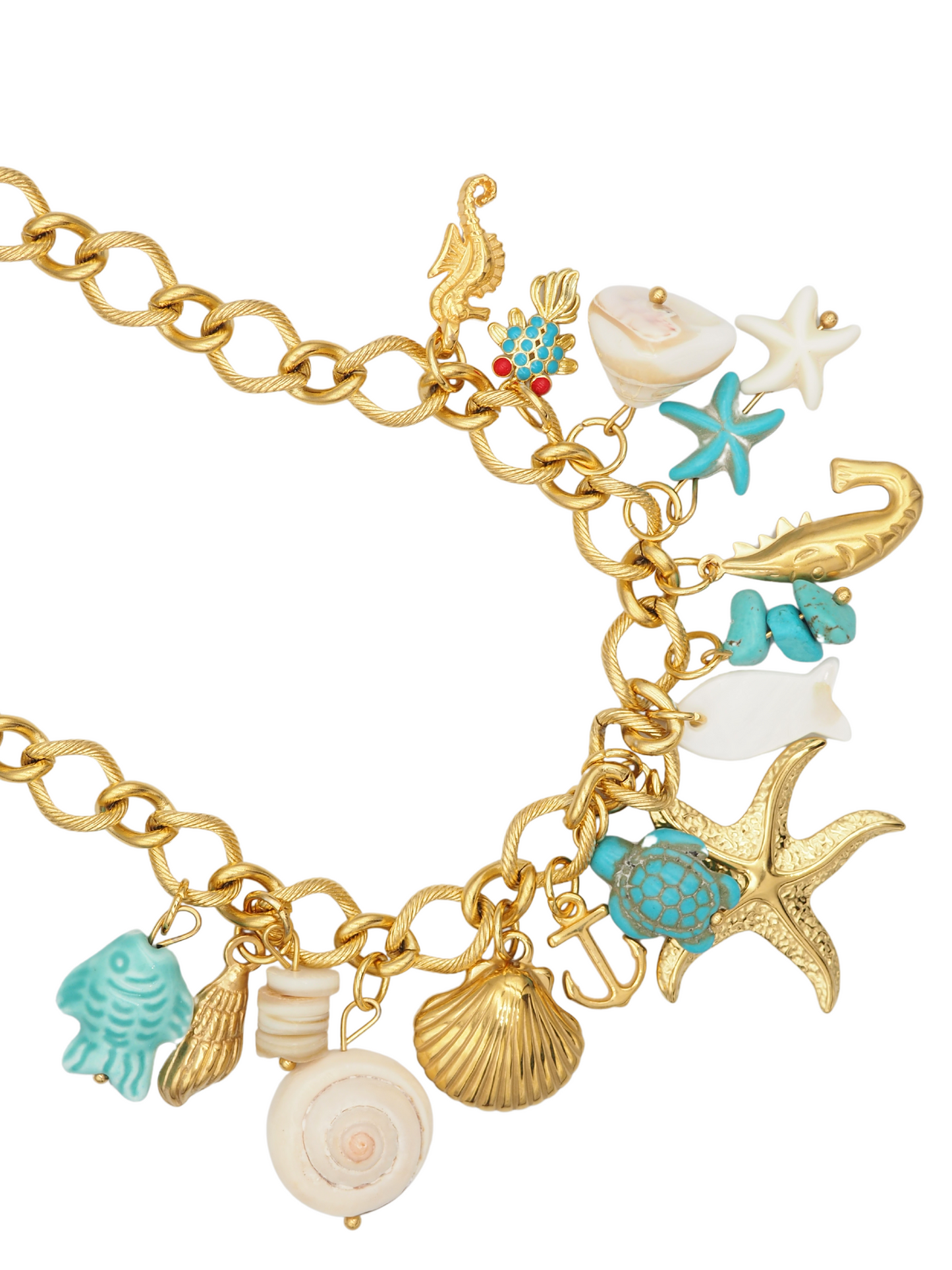 Sea Charm Necklace Turqoise