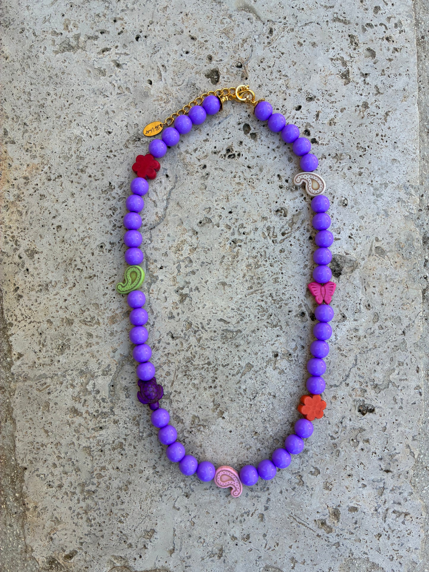 Paisley Beaded Necklace