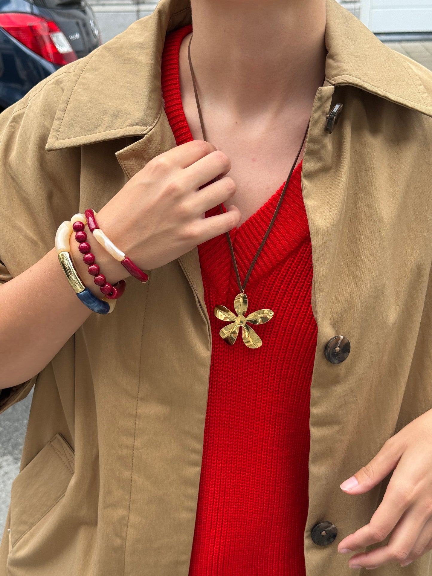 Ember Cord Necklace Brown