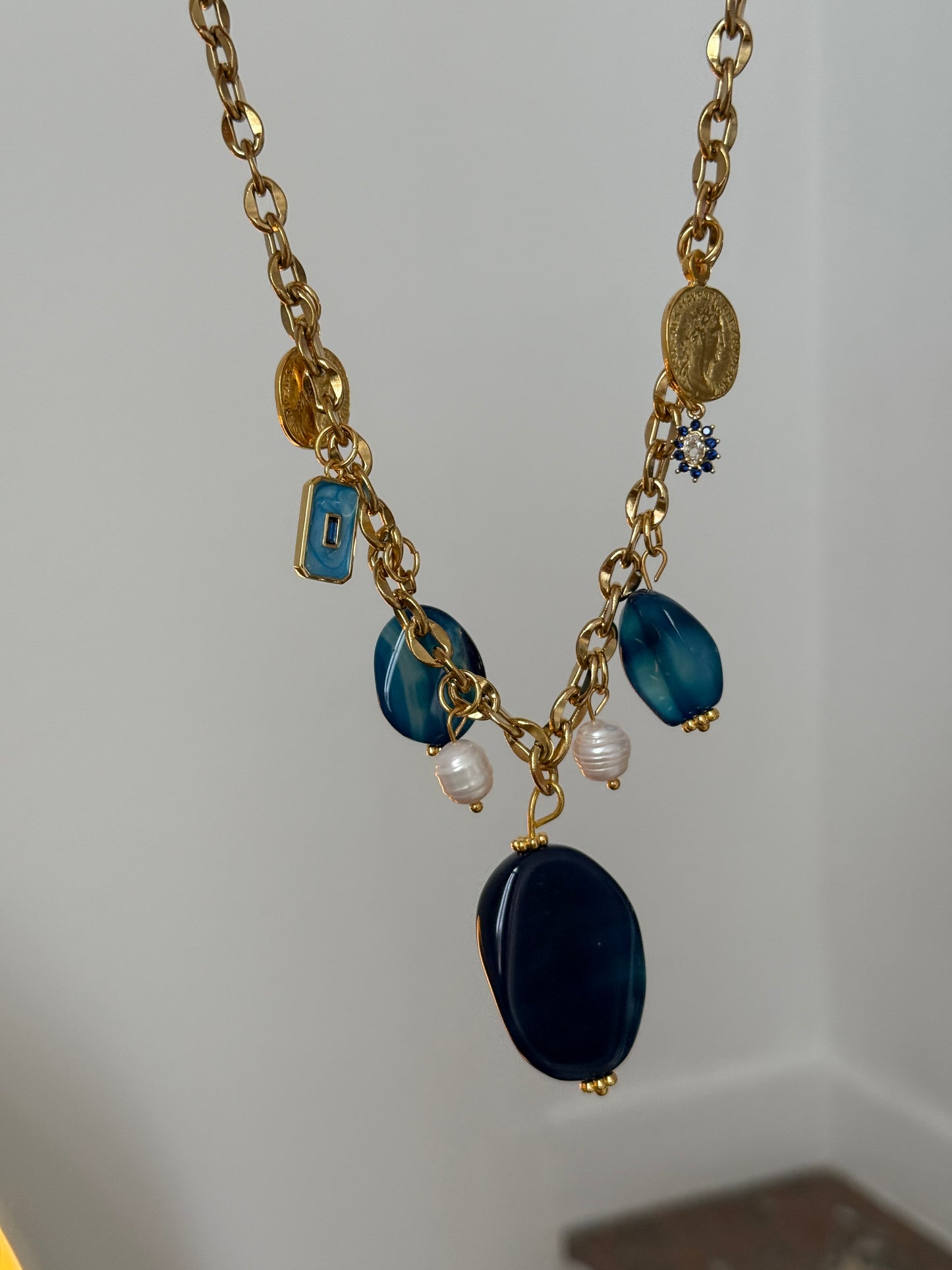 Edith Necklace Blue