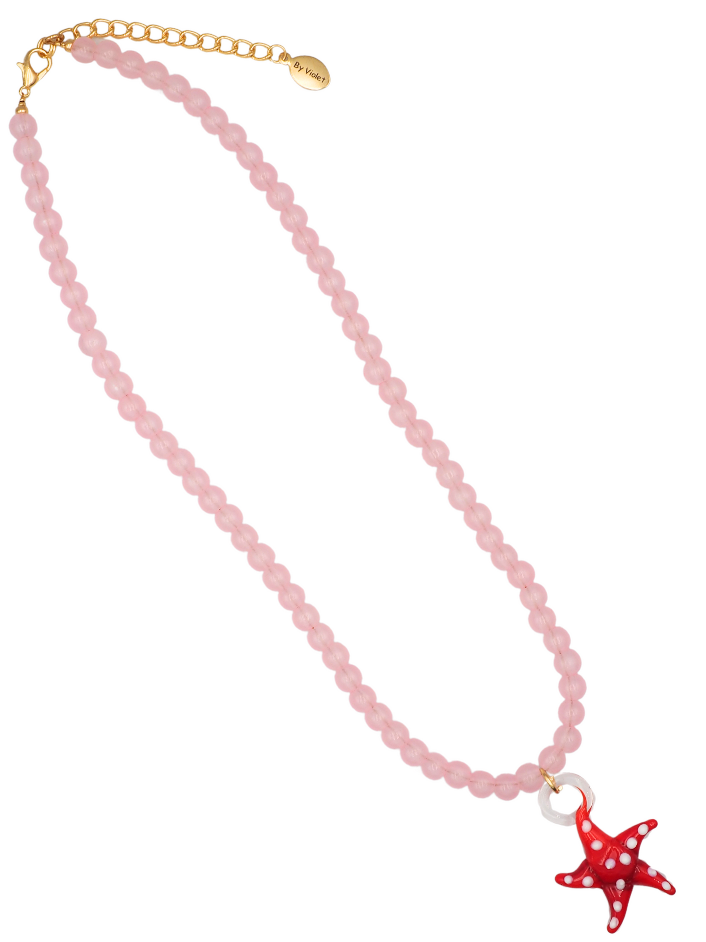 Pink/Red Star Necklace