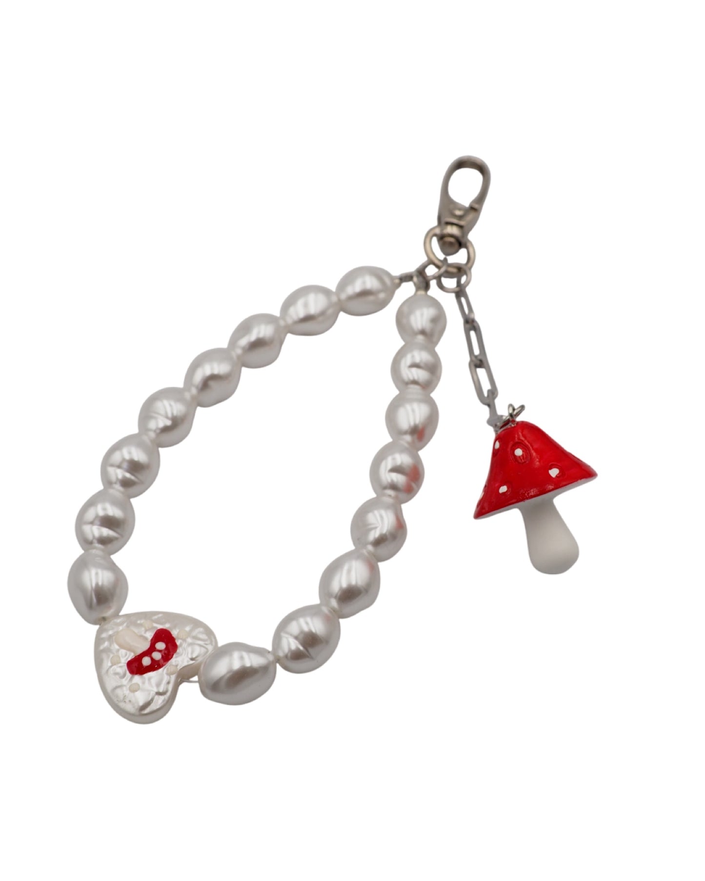 Mushroom Pearl Bag Charm