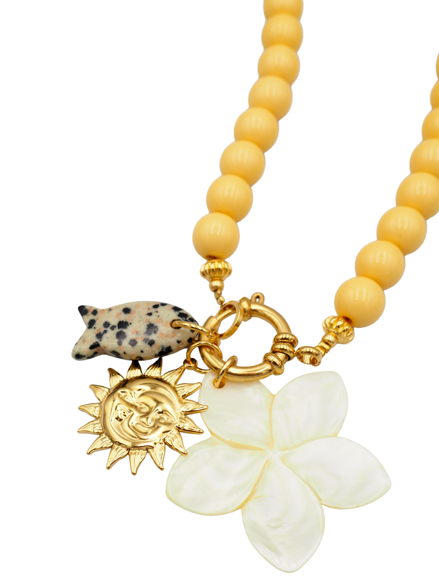 Josie Pearl Necklace Yellow