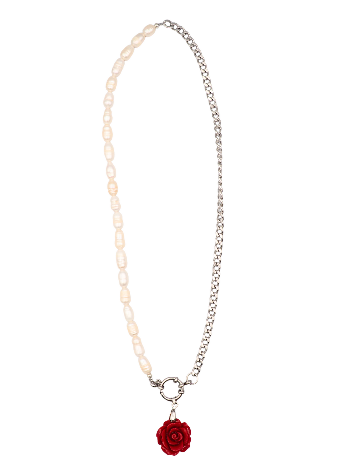 Una Pearl Necklace Silver