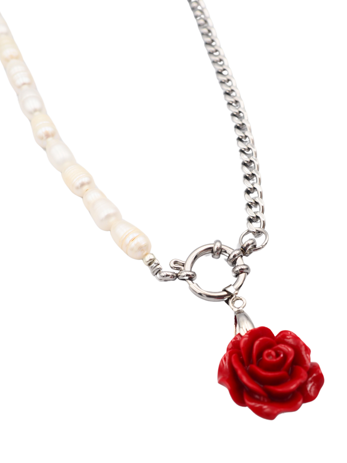 Una Pearl Necklace Silver