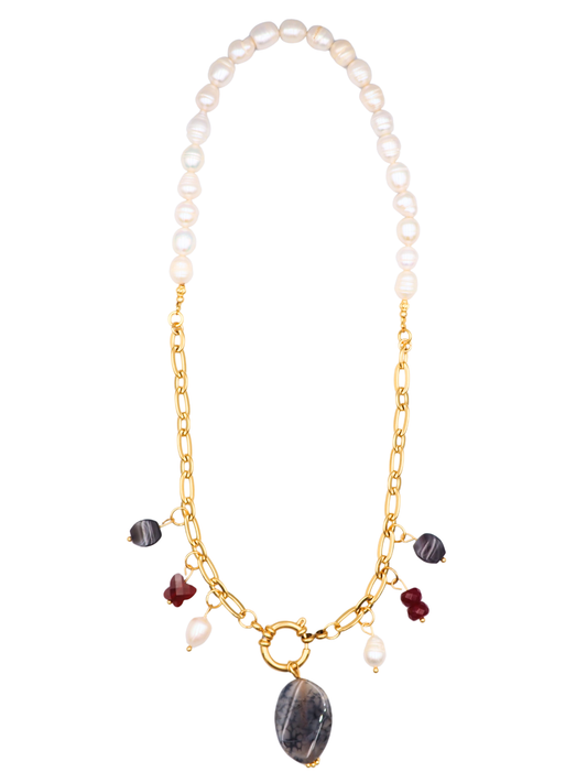 Fanny Nature Stone Charm Necklace