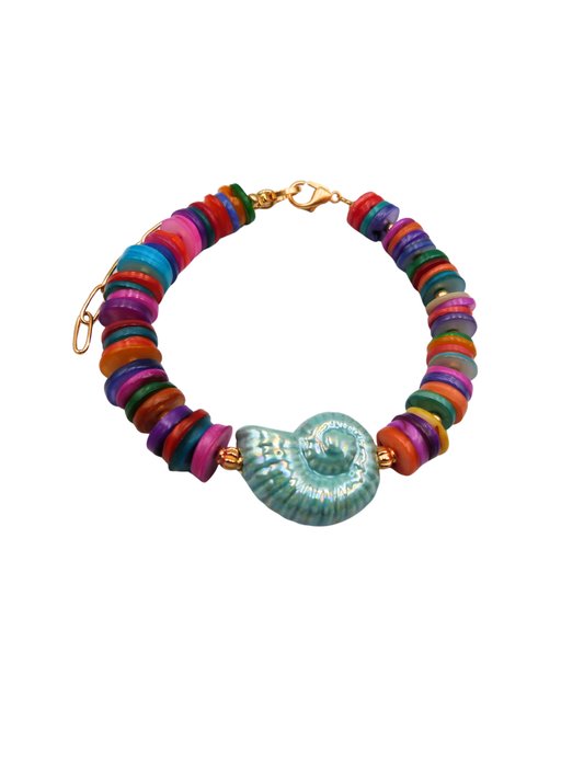Rainbow Shell Necklace