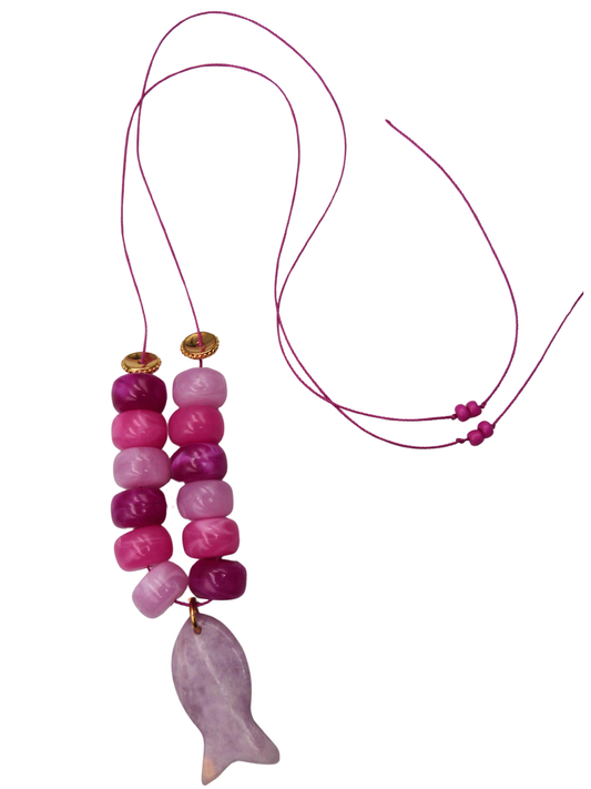 Ocean Bloom Pink Necklace