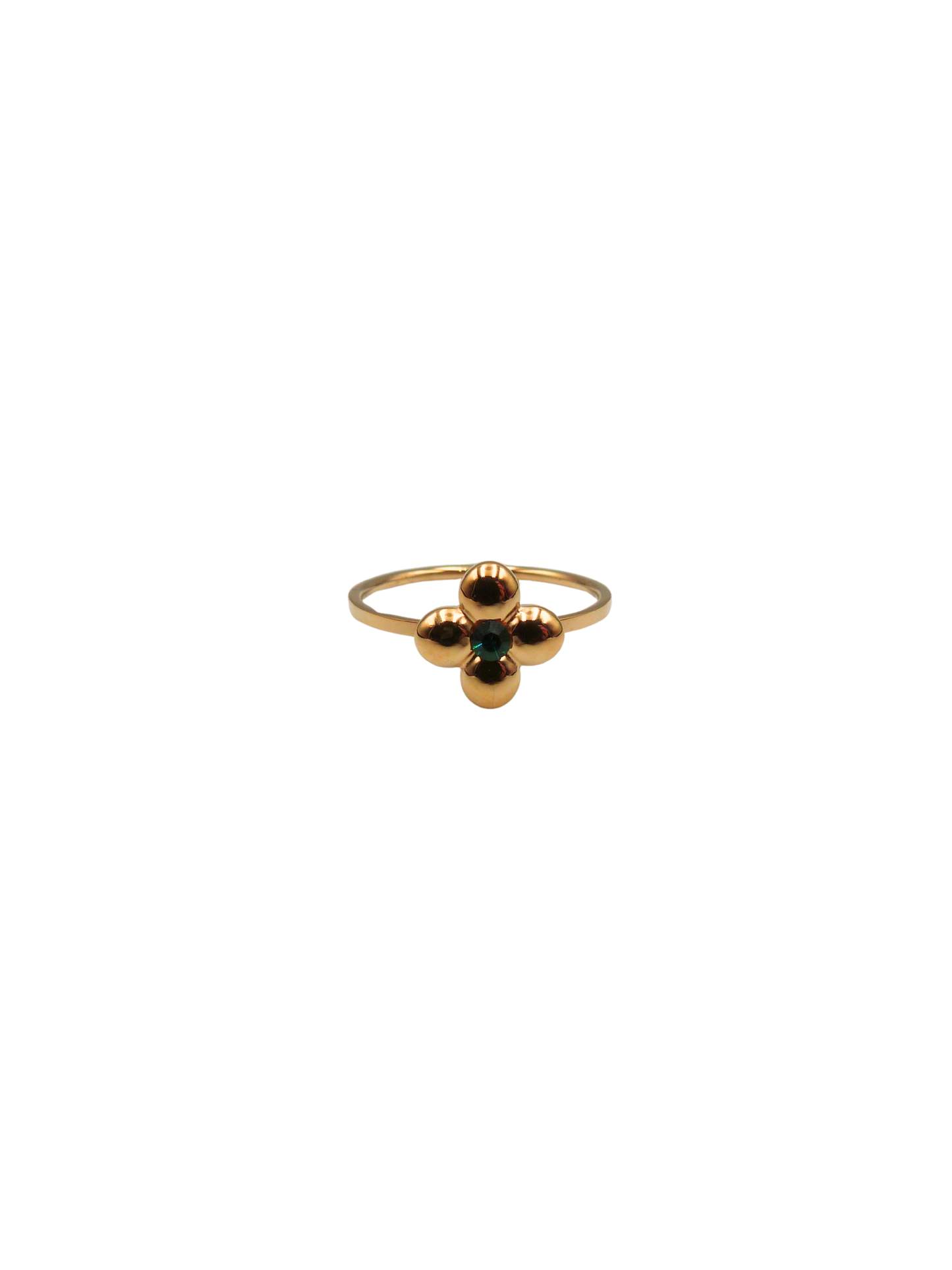 Lucky Clover Ring Green