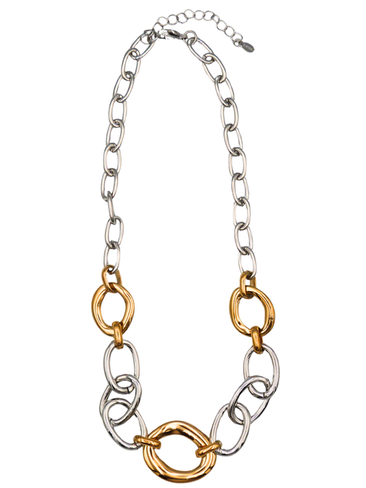 Duo Gold/Silver Multi Chain Necklace