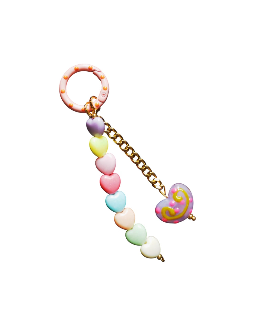 Candy Heart Bag Charm