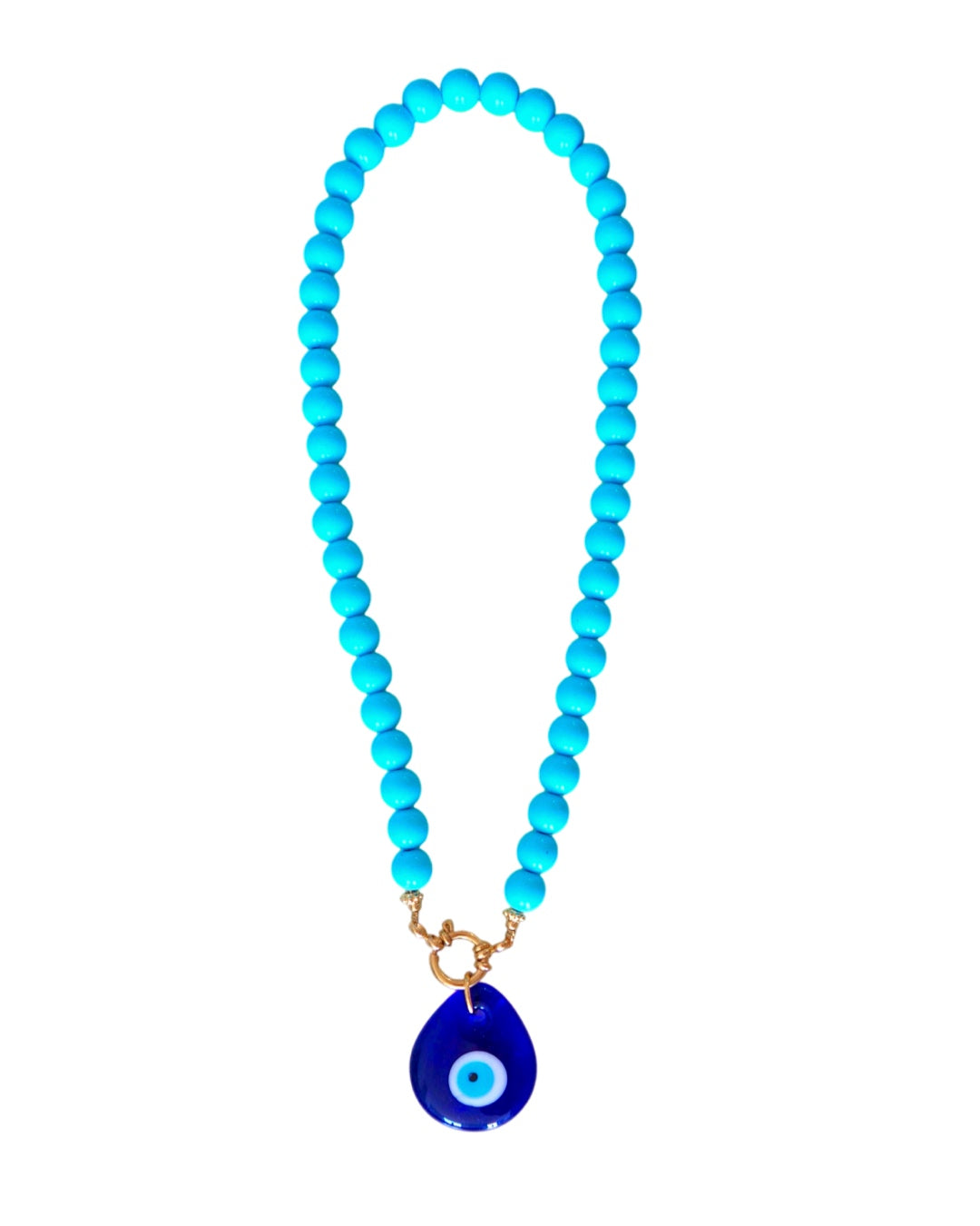 Oceane Beaded Necklace Blue