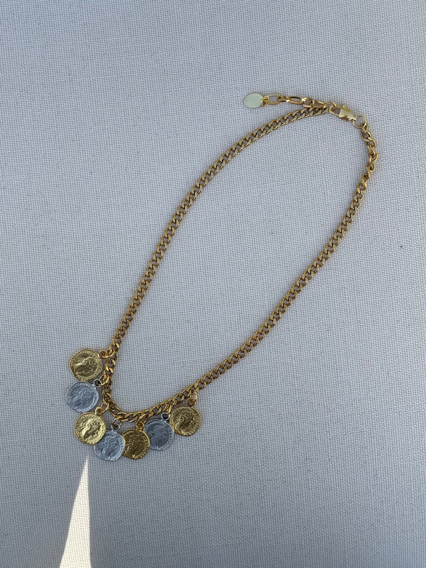 Silver/Gold Coin Necklace