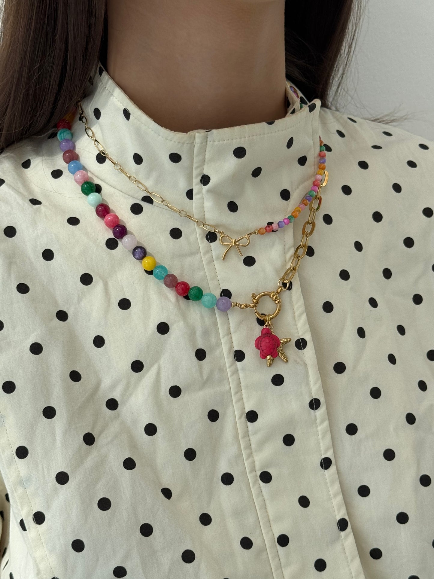 Oona Bow Necklace