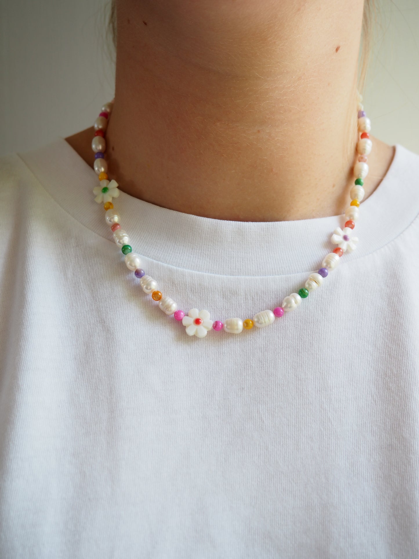 Spring Pearl Necklace