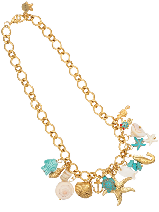 Sea Charm Necklace Turqoise