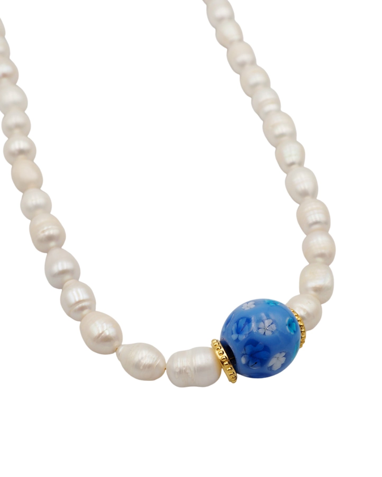 Peony Pearl Necklace