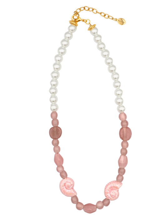 Zinnia Pearl Necklace