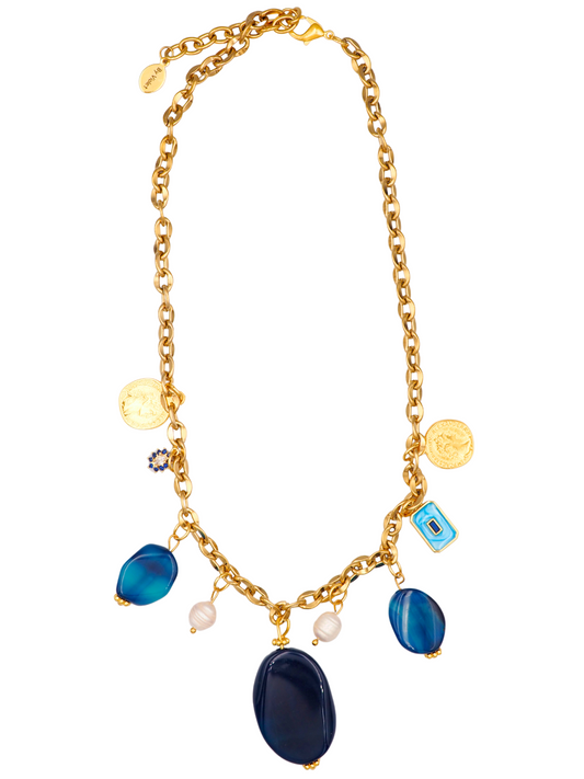 Edith Necklace Blue