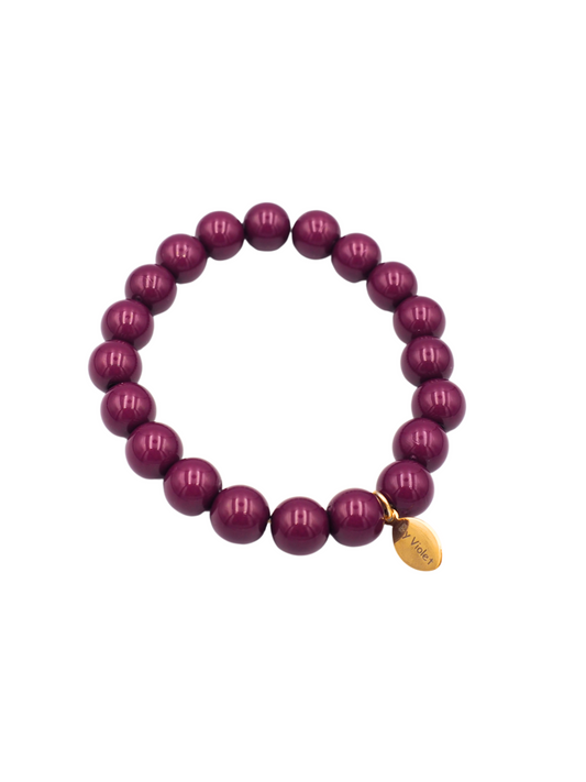 Heather Pearl Bracelet Mauve