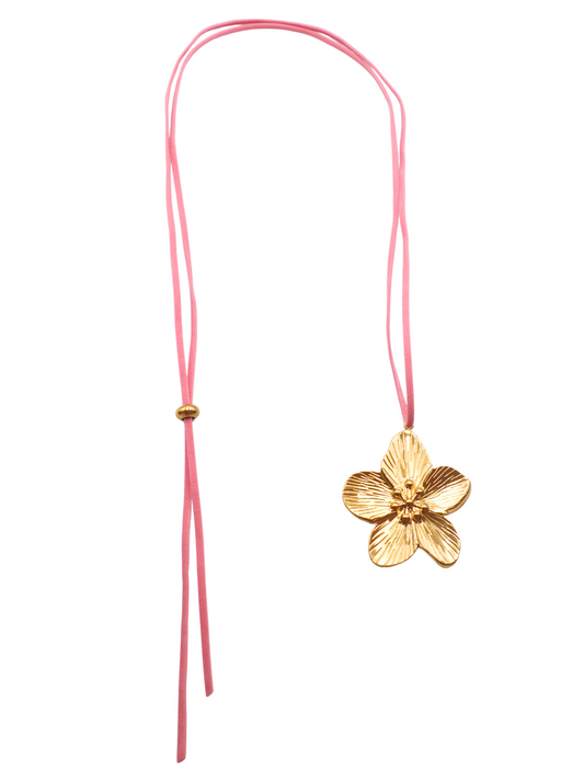 Ember Cord Necklace Pink