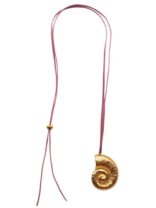 Ember Cord Necklace Dusty Pink