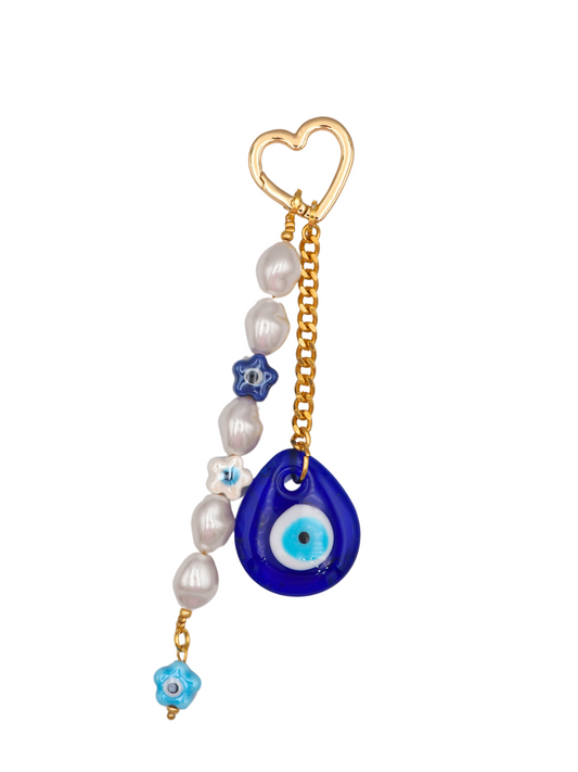 Blue Evil Eye Bag Charm