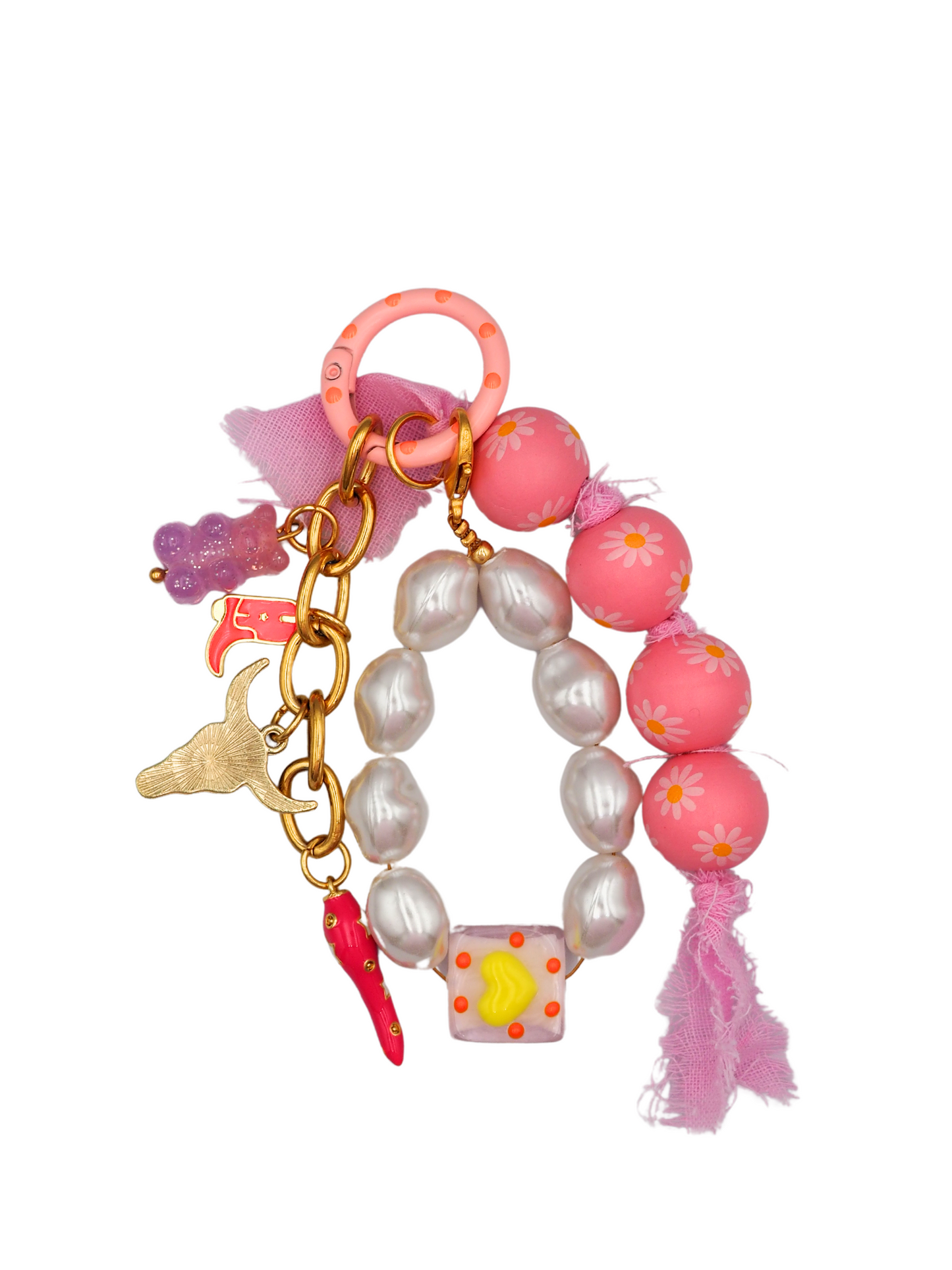 Pink Bag Charm