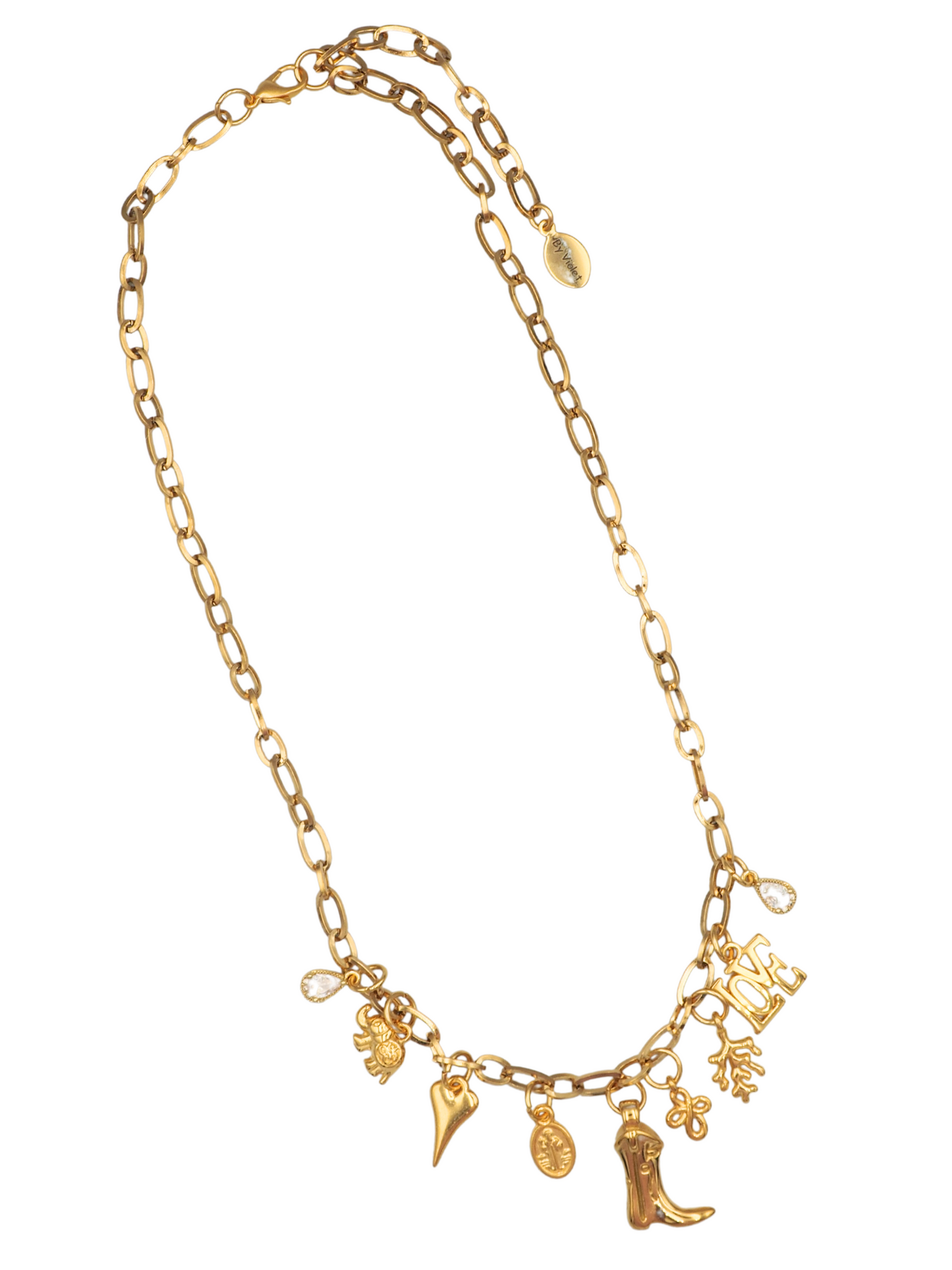 Golden Mirage Charm Necklace