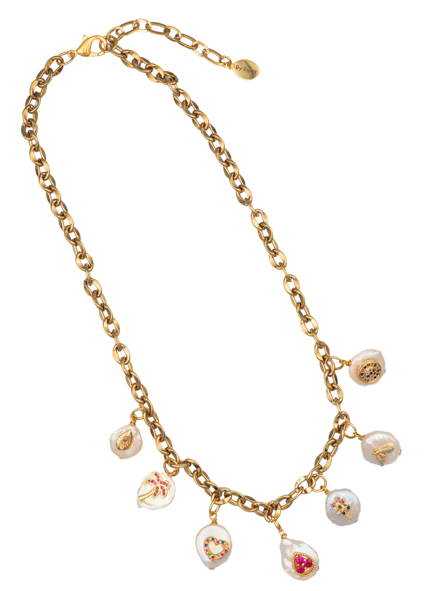 Ivory Dream Pearl Charm Necklace