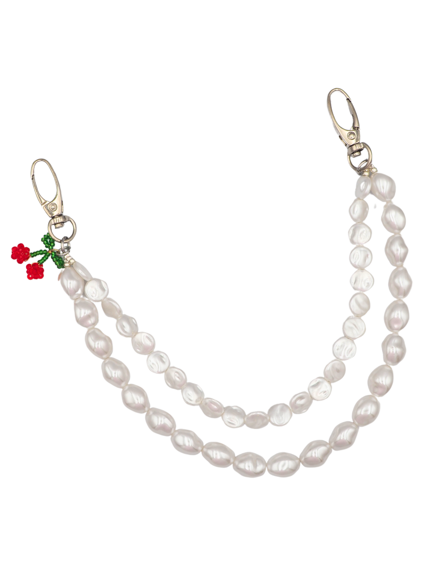 Cherry Double Pearl Bag Charm